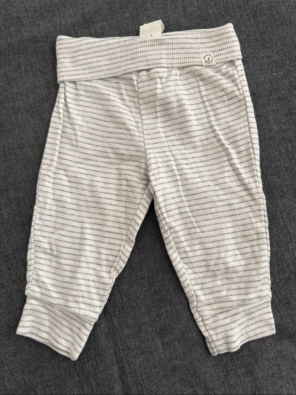 Little Planet by Carter's Baby Gray Stripe Joggers - 6M